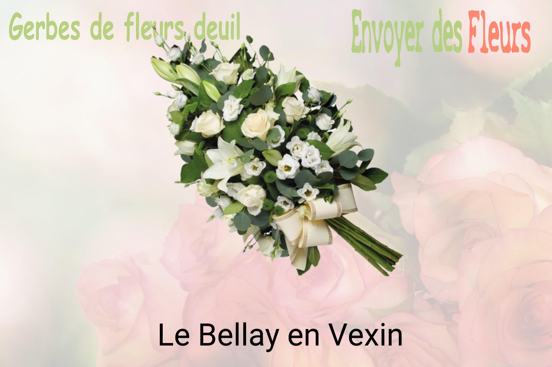 Gerbe de fleurs de deuil livrée à Le Bellay-en-Vexin